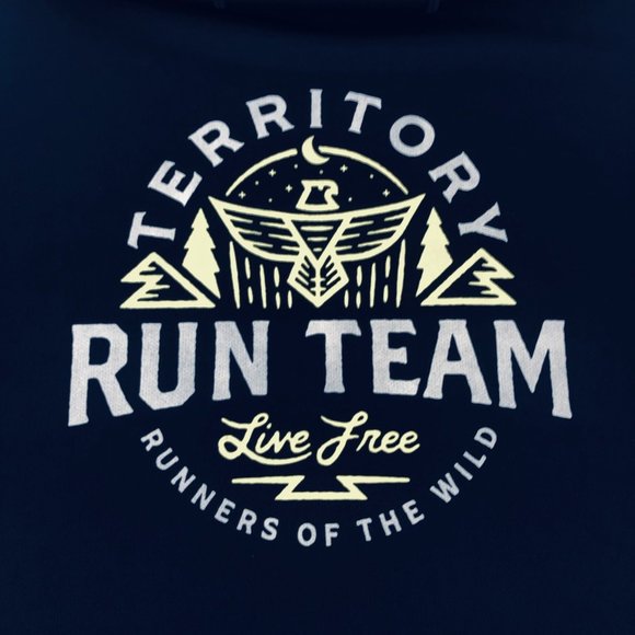 Territory Run Co Team Running Tech Hoodie M Medium - Picture 11 of 13